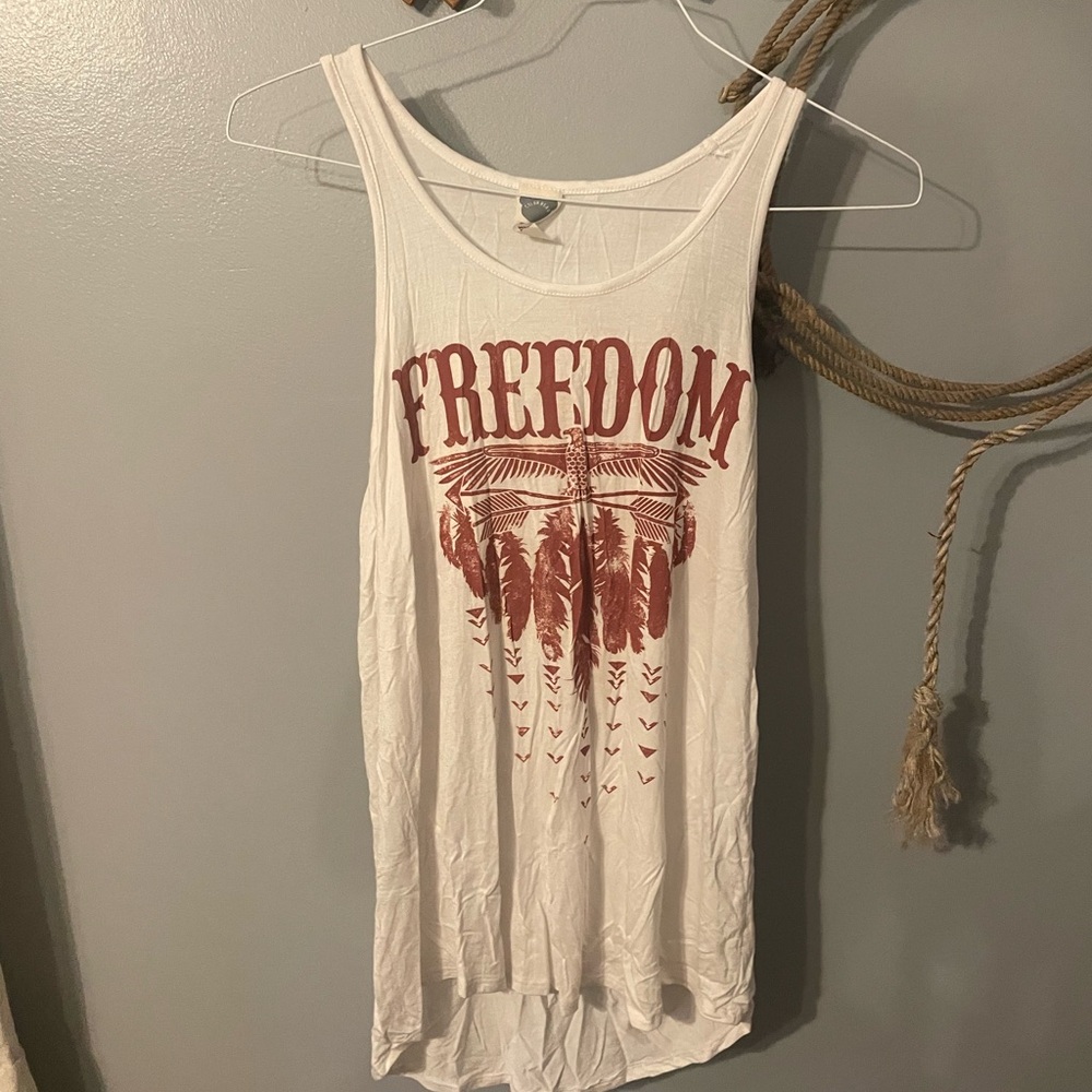 Freedom White Tank Top!